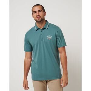 NWT TravisMathew Patron Parade Polo in Silver Pine size Medium